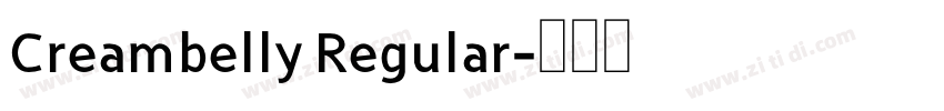 Creambelly Regular字体转换